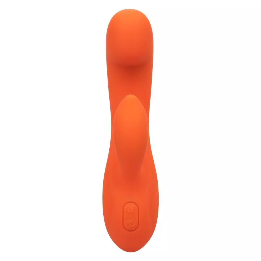 Stella Liquid Silicone Dual G Rabbit Style Vibrator In Orange